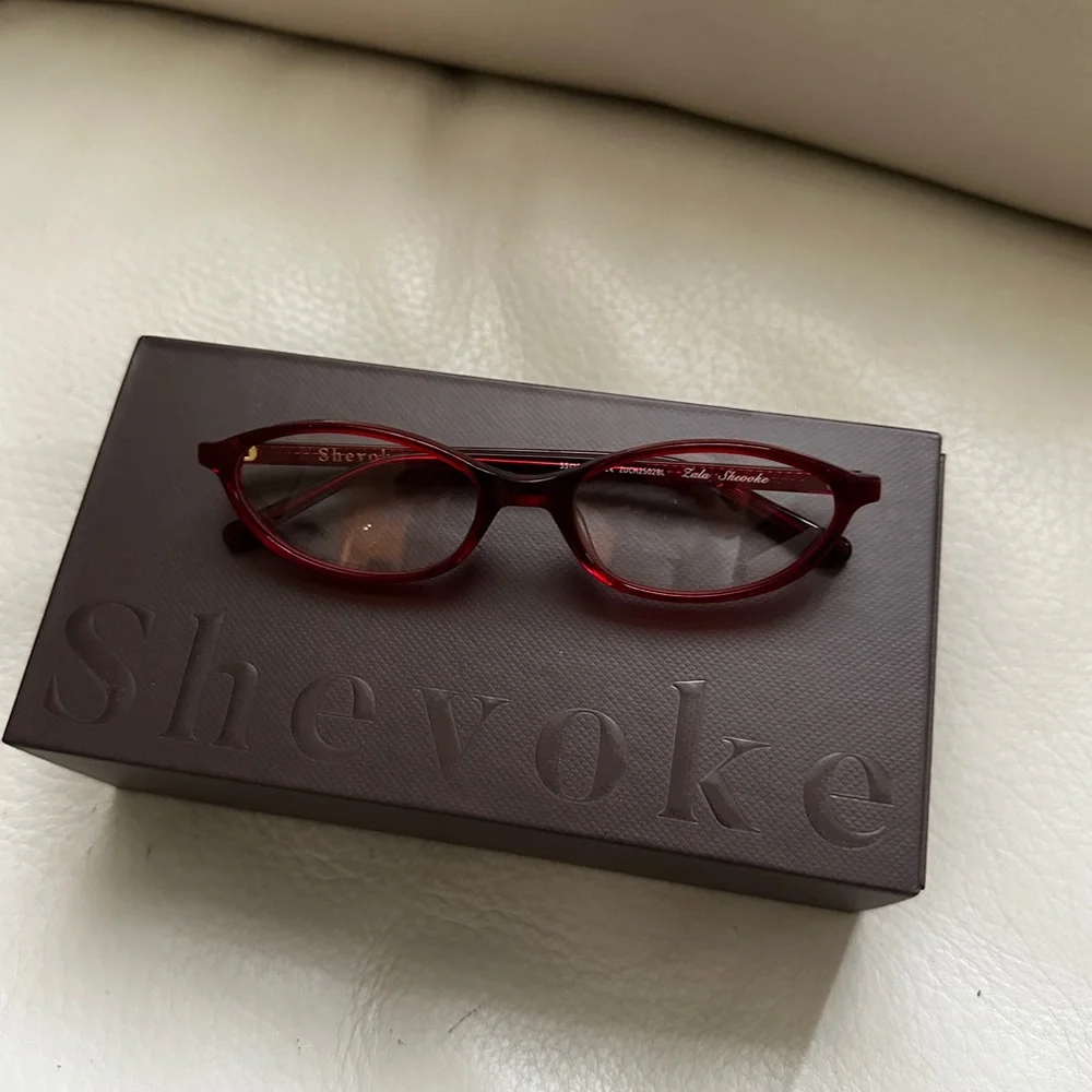 Shevoke red maroon cherry Zulu blue light glasses - Picture 3 of 10